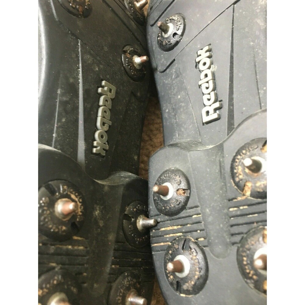 Vintage Reebok Men's Leather Golf Shoes Size 6.5 Metal Spikes White Cleats - Picture 11 of 11